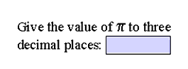 Standard numerical fill-in-blank item